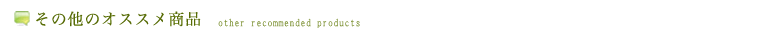 その他のオススメ商品